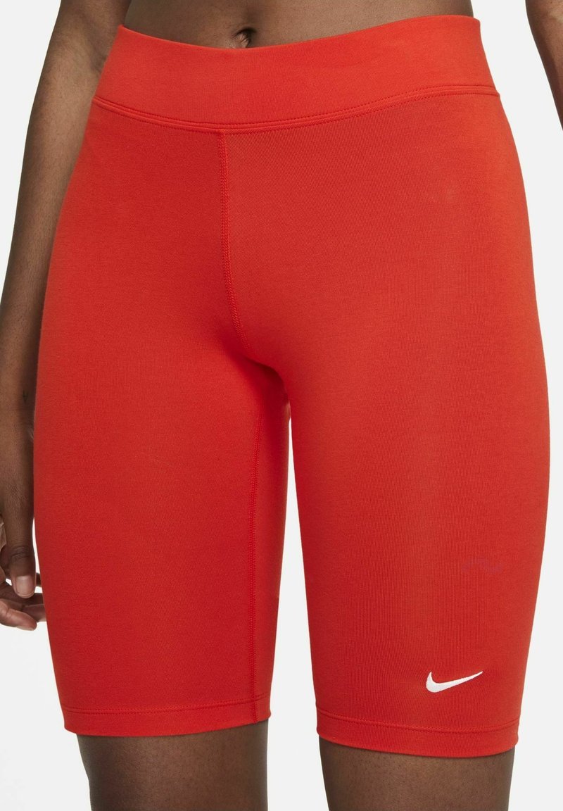 red nike biker shorts