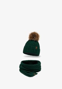 Vivisence Winter Women's Elegant Beret With Classic Design Faux Fur Pompom For Ladies Warm Wool Blend Fabric Perfect For Cold Days And Everyday Wear Autumn And Winter Turquoise 32900