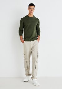 GAP CASHSOFT CREW - Pulóver - green heather