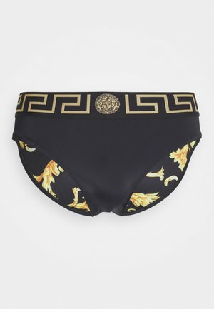 SWIM LOW RISE VITA - Bañador - nero greca oro