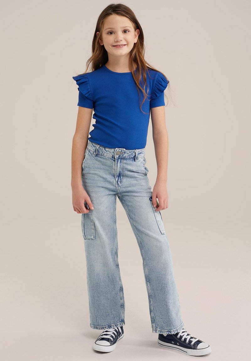 WE Fashion - Marškinėliai su spaudiniu - navy blue, Padidinti