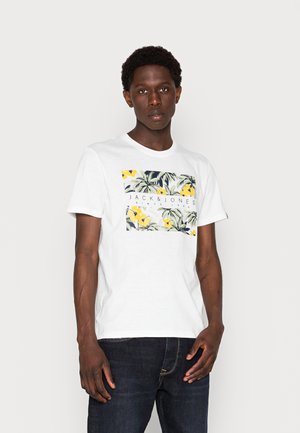 JORVENICE BRANDING TEE CREW NECK - Print T-shirt - cloud dancer