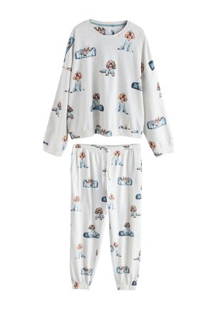 Next TALL FIT - PRINT LONG SLEEVE SET szary