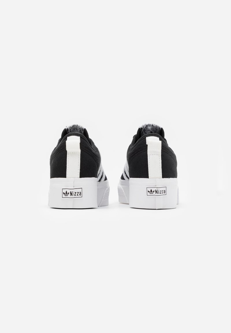 adidas gazelle silver green womens Adidas Womens Nizza Platform Sneakers White/Black