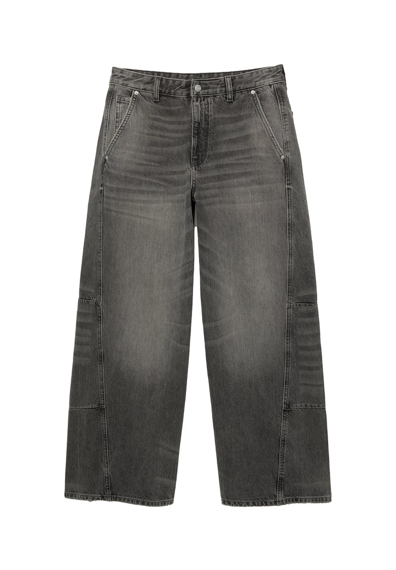 PULL&BEAR Relaxed fit jeans donkergrijs
