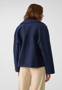Stradivarius SOFT WRAP - Kratka jakna - dark blue