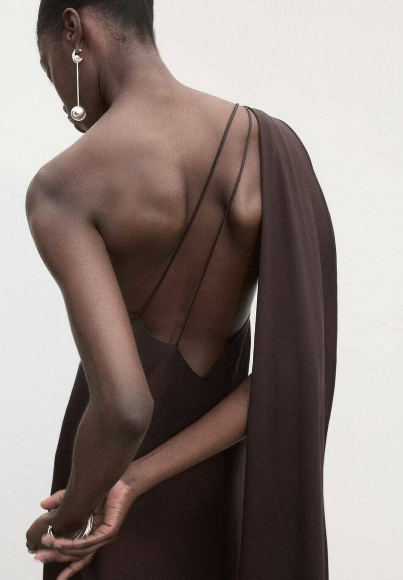 mango brown dress Mango | Dresses | Mango Chocolate Brown Satin Midi Maxi Dress L