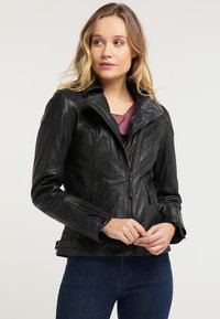 Mustang Leren jas - black