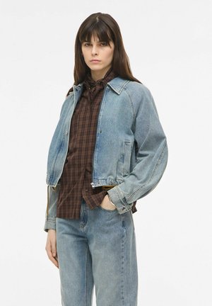Rouge Edit BOMBER JACKET DENIM - Jeansjacke - light blue denim