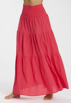 South Beach SHIRRED WAIST - Maxirok - hot pink