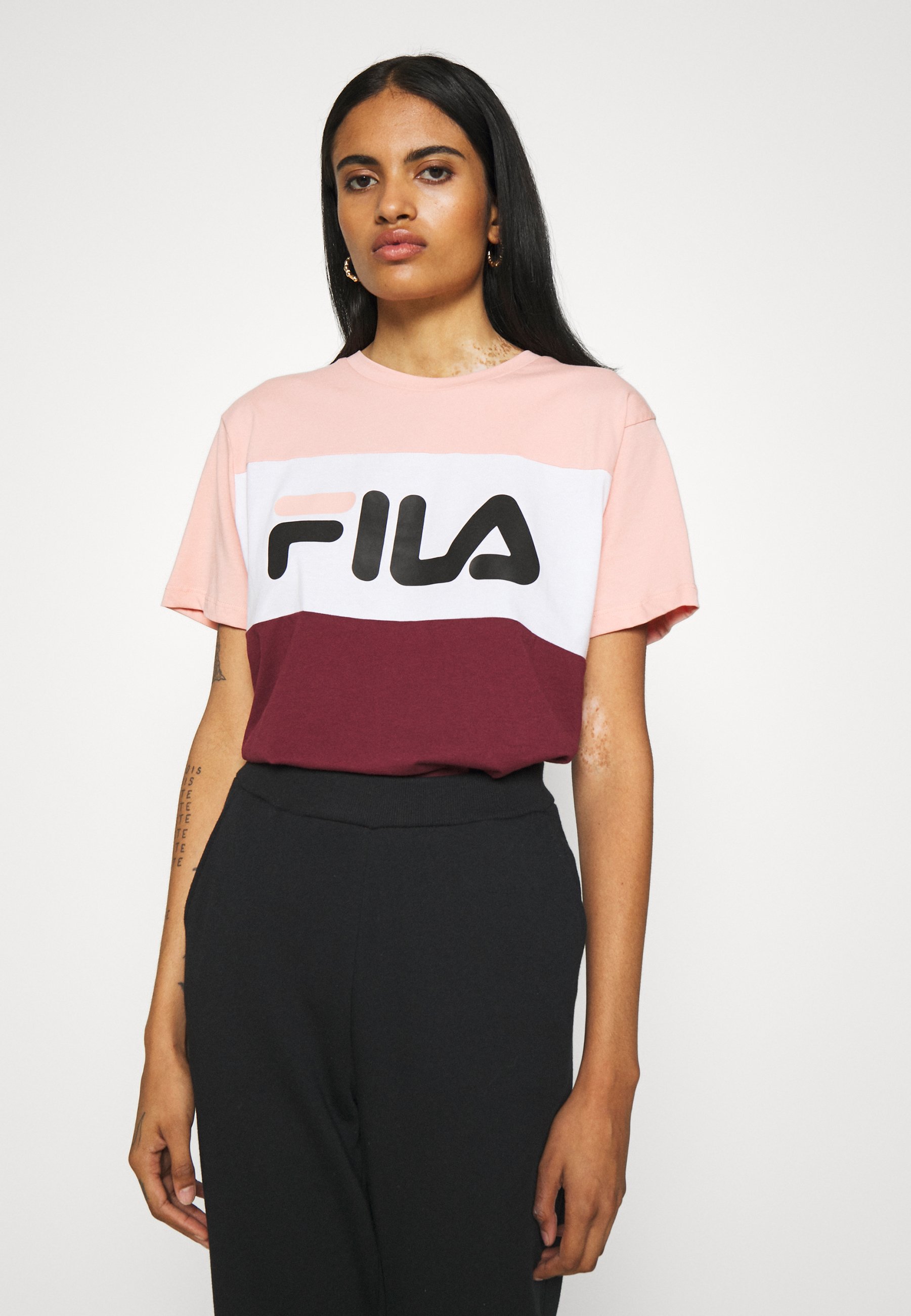 Fila ALLISON - T-shirt print - tawny 