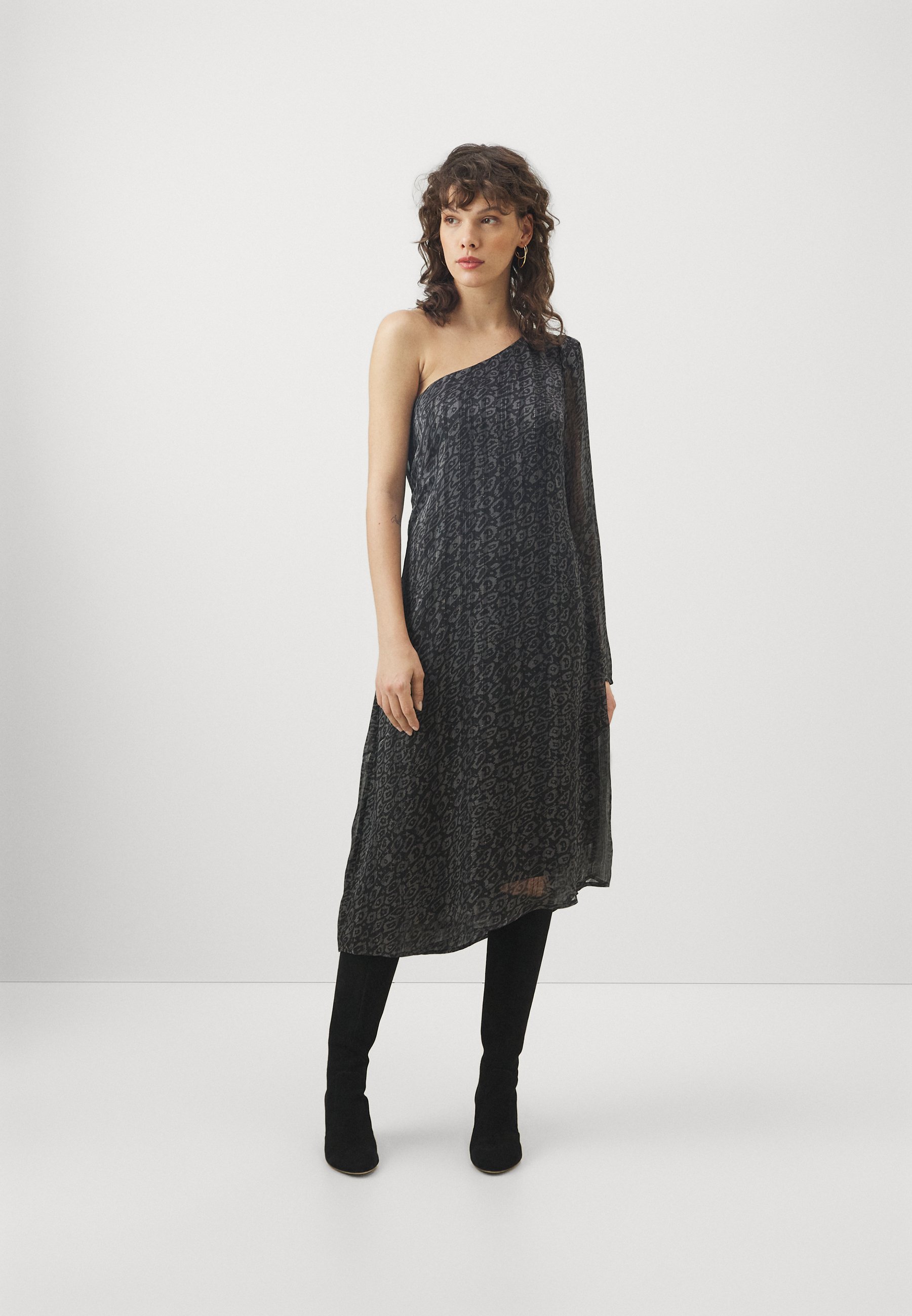 sachin and babi light blue dress New Ness Scotland Brushstroke Tea Summer Sunday Dress 14 Zip Back Pockets
