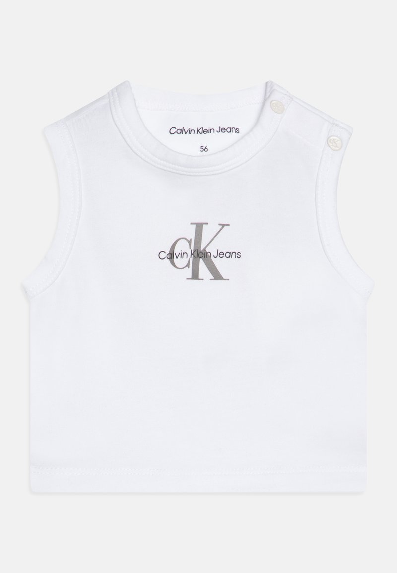 Calvin Klein Jeans - BABY MONOGRAM  LOGO UNISEX - Topp - bright white, Suurenda