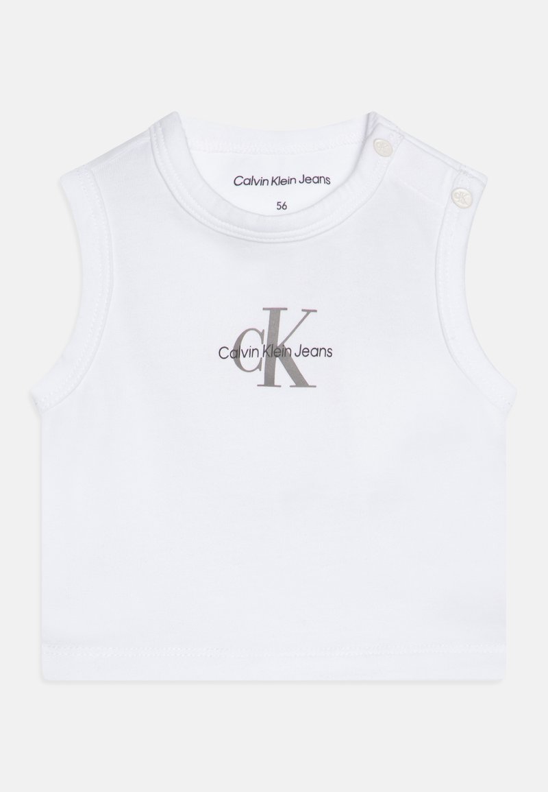 Calvin Klein Jeans - BABY MONOGRAM  LOGO UNISEX - Felső - bright white, Nagyítás