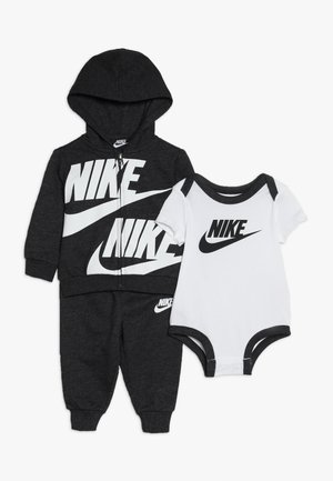 SPLIT FUTURA PANT BABY SET - Body - black heather