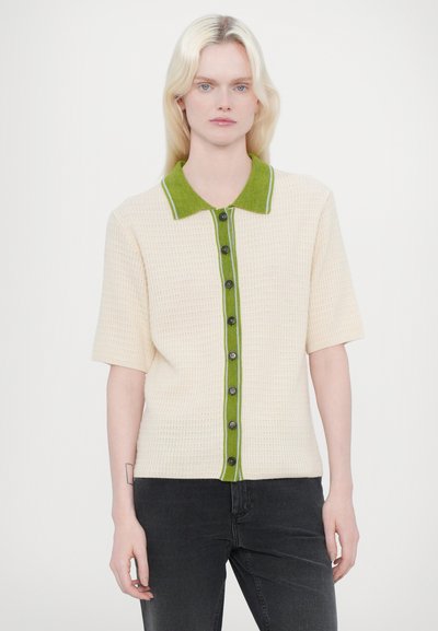 CLOSED SHORT SLEEVE - Neuletakki - ecru