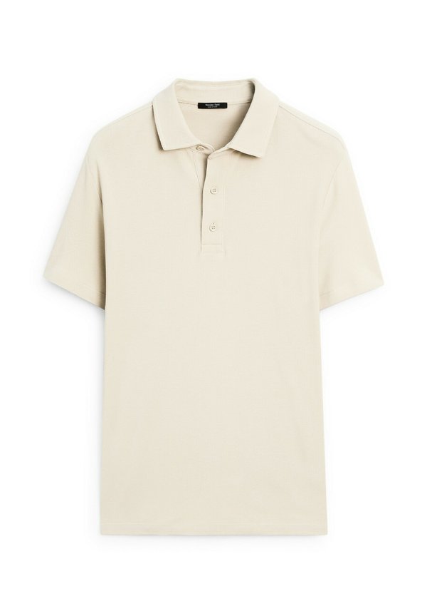 TEXTURED SHORT SLEEVE  - Polo shirt - sand2