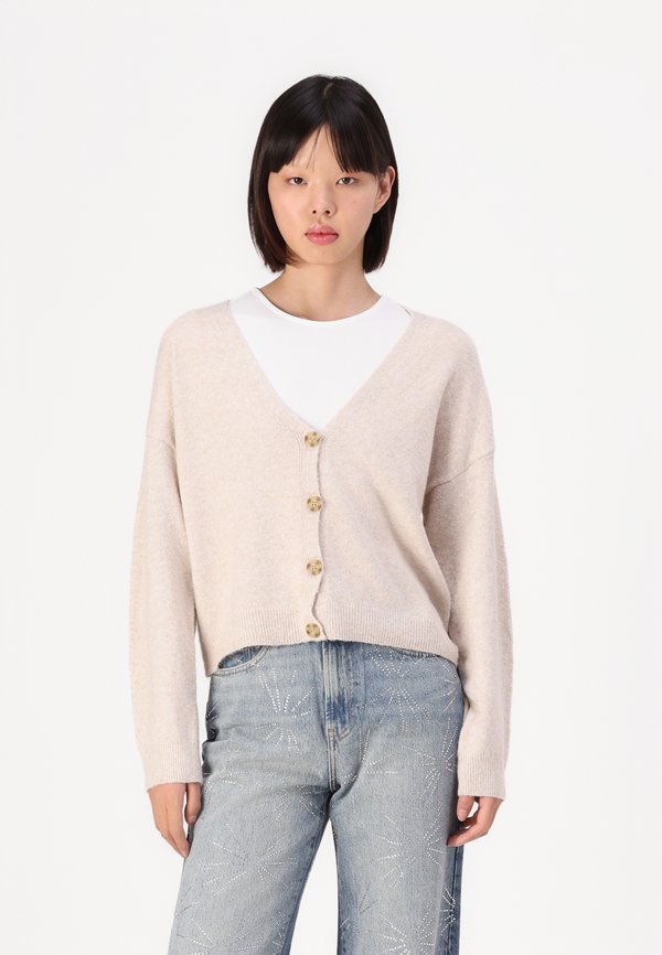 ONLRICA LIFE V NECK - Cardigan - humus