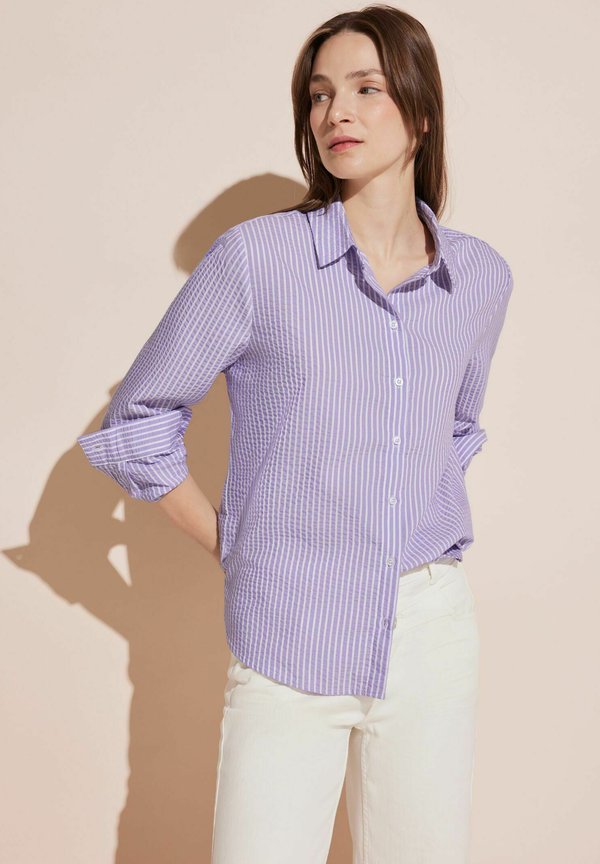 GESTREIFTE - Hemdbluse - lila