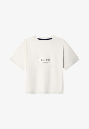 Pepe Jeans, PEPE JEANS PRINT T-SHIRT ROOPE - Print T-shirt - mousse white