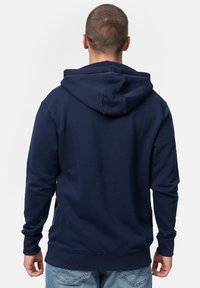 Lonsdale NORMALE PASSFORM THURNING - Felpa con cappuccio - navy red white