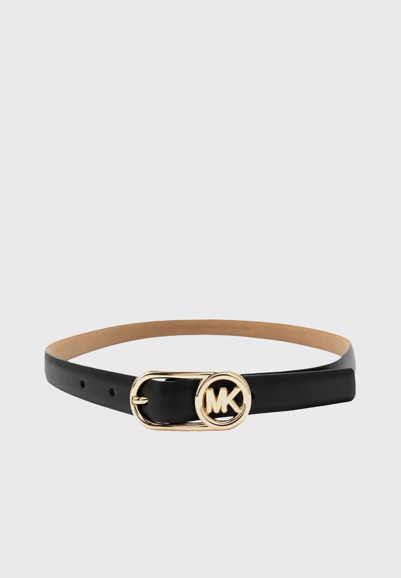 MICHAEL Michael Kors Bubble Logo Brown Pre -Loved Leather Belt MICHAEL KORS Black Synthetic Leather Dress Belt Mens Large  main image 4