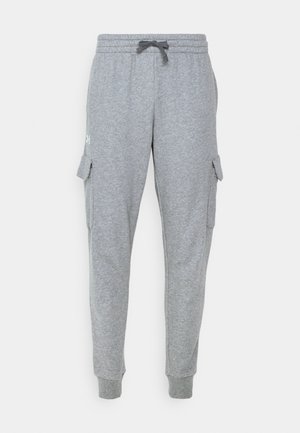 Under Armour RIVAL JOGGER - Pantalones deportivos - castlerock light heather/white