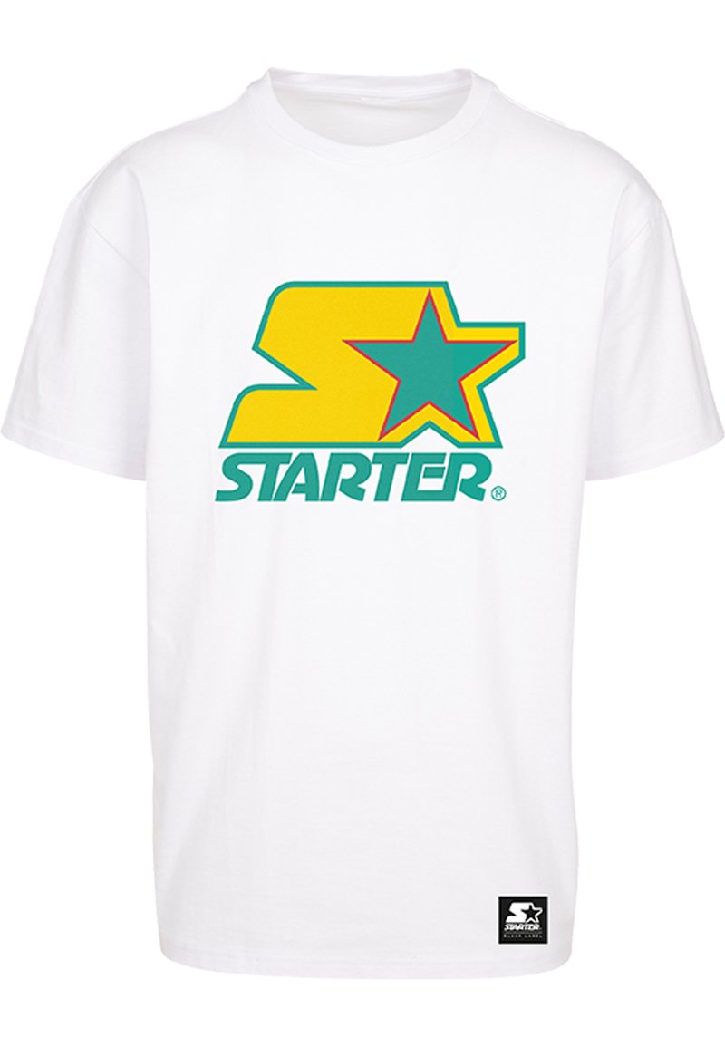 Starter Apdrukāts T-krekls - white/yellow/green