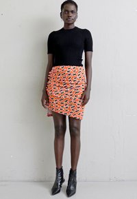 Rabanne JUPE - Φούστα παρεό - red flash