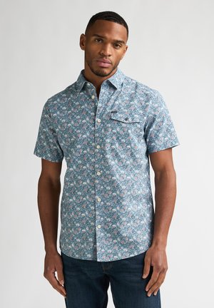 Petrol Industries, MEN SHIRT SHORT SLEEVE AOP - Chemise - marble blue