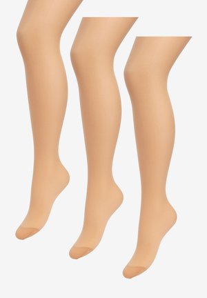 3PACK  - Strumpfhose - tan