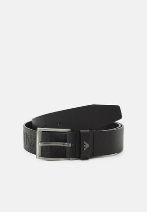 Emporio Armani CINTURA TAGLIE ARDIGLIONE TOUNGUE BELT - Vyö - nero