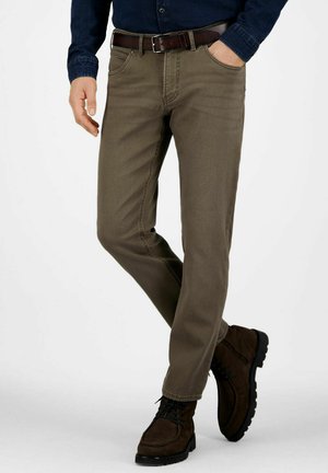 FIVE POCKET TUCKER - Straight leg jeans - braun