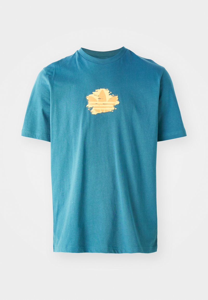 adidas Originals T-shirt print donkergroen adidas Originals T-shirt print donkergroen