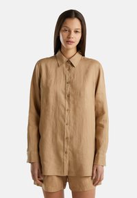 United Colors of Benetton LONG SLEEVES - Ko�šilová halenka  - camel
