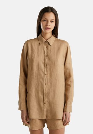 United Colors of Benetton LONG SLEEVES - Hemdbluse - camel