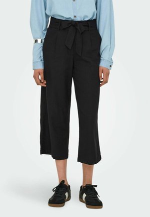 MIT WEITEM BEINSCHNITT ONLCARO - Broek - black