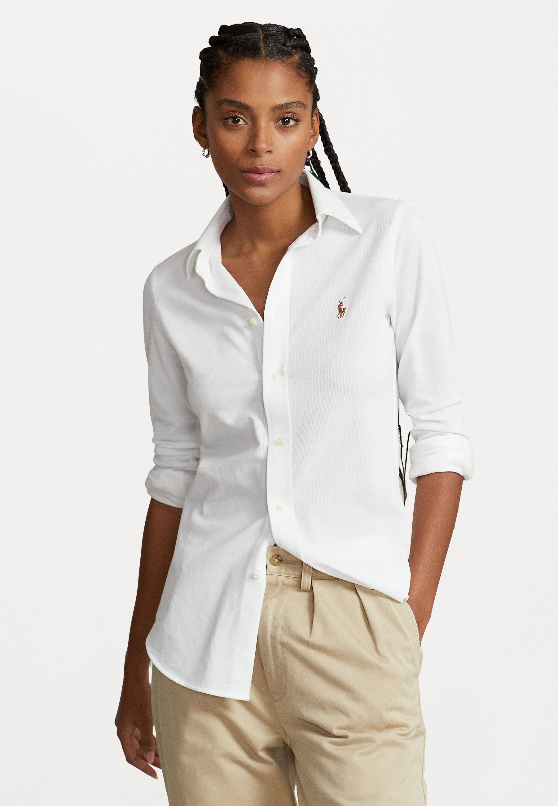 Polo Ralph Lauren HEIDI LONG SLEEVE Blusa white/blanco