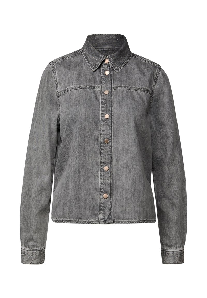 Street One Jeansjacke Kurz Grau STREET ONE Jeansjacke, Ohne Kapuze