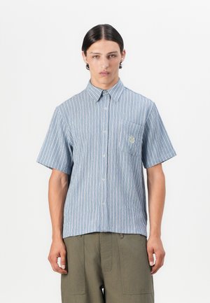 STRIPED SHIRT UNISEX - Button-down blouse - pool blue