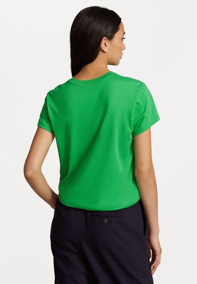 Polo Ralph Lauren COTTON JERSEY CREWNECK T-SHIRT - Camiseta básica - preppy green