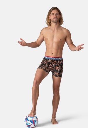 MUCHACHOMALO, MEN 2-PACK BOXER SHORTS + FREE KEYHANGER - Boxershort - print orange