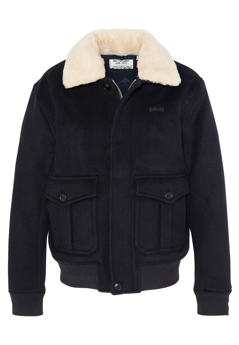 Schott Jas donkerblauw