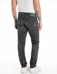 Replay GROVER PANTS - Tiesaus kirpimo džinsai - dark grey