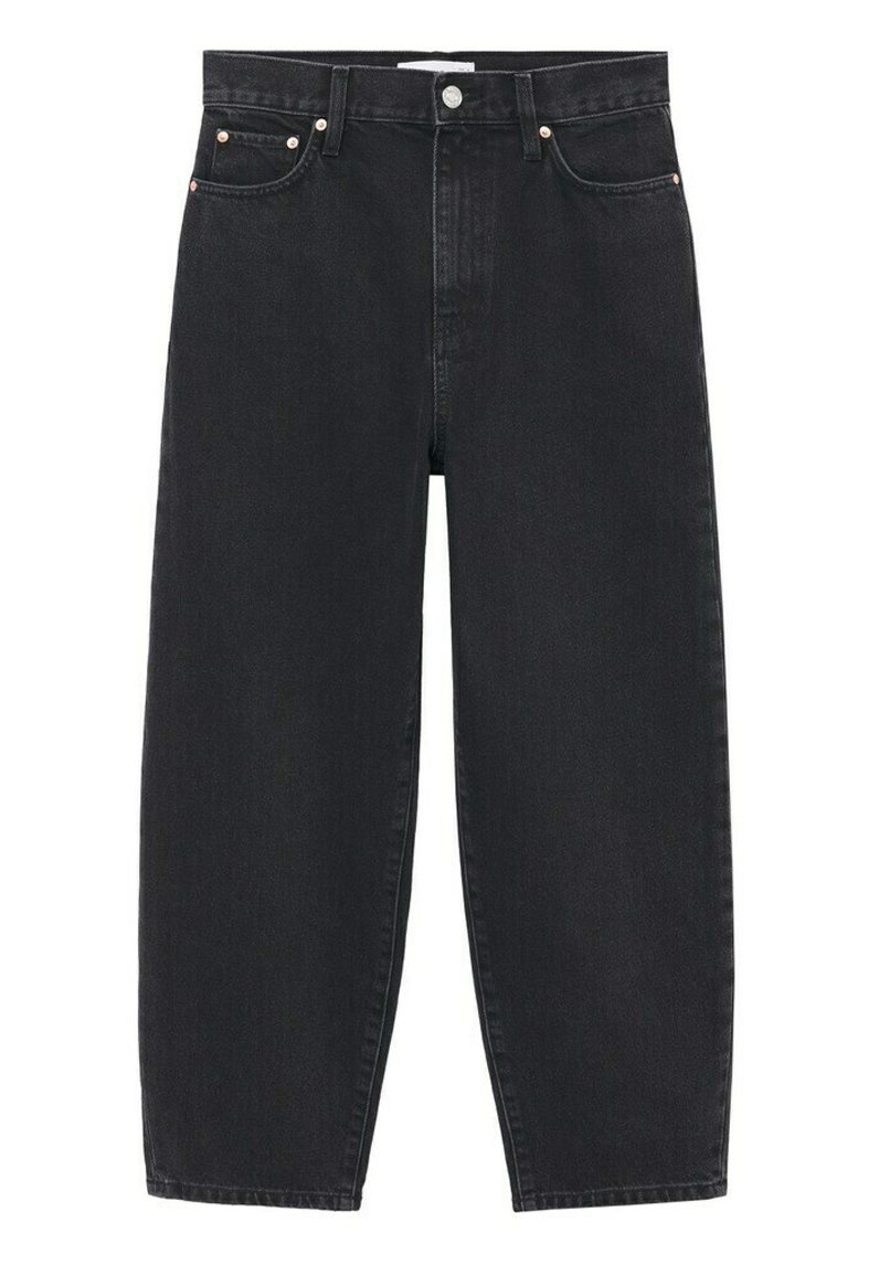 Mango Relaxed fit jeans zwart denim/blackdenim