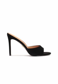 AUDE - Pantolette hoch - black