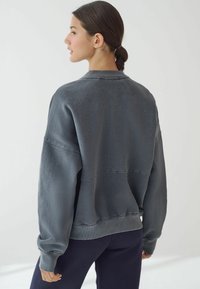 Next WASHED - Mikina so zipsom - charcoal grey