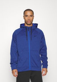 Nike Performance Camisola com fecho - blue void heather/game royal/black