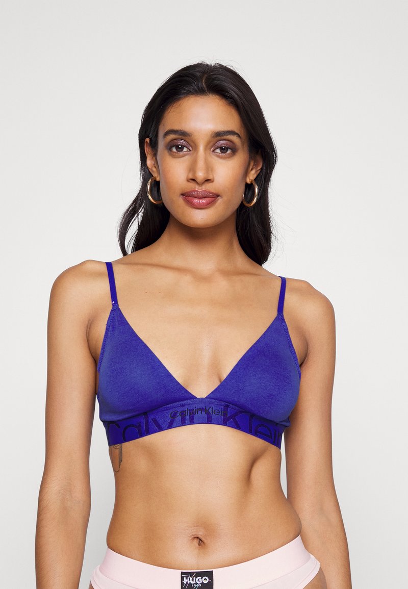 Calvin Klein Underwear LGHT LINED TRIANGLE EMBOSSED ICON COTTON - Sujetador sin aros - clematis