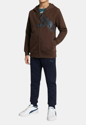 Puma, FELPA ZIP CAPPUCCIO PUMA ESS GRAP FULL-ZIP HO COL 33 - Felpa con zip - brown